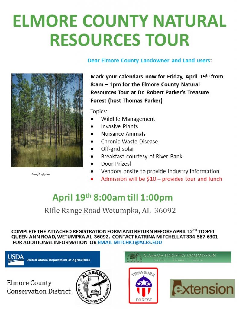 Elmore County Landowner Tour Alabama TREASURE Forest Association